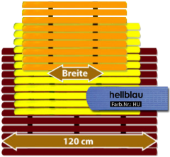 Badematte Karibik hellblau 120 cm breit Lnge frei whlbar Preis pro lfm