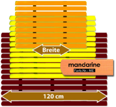 Badematte Karibik mandarine 120 cm breit Lnge frei whlbar Preis pro lfm