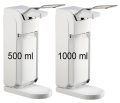 Euroseptica Hebelspender für Seifen und Alkoholische Flüssigkeiten mit 0,5 L oder 1 L Spenderflasche (passend für beide)
