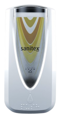 Sanitex Seifenspender 1 L Flssigseife u. Schaumseife Einwegkartuschen weiss / transparent