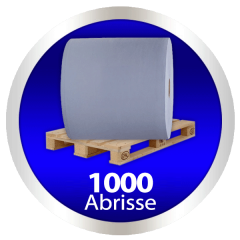 Putzrollen blau Palette 3-lagig 1000 Abrisse reiner Zellstoff verleimt 30x35,6 cm