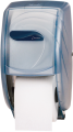 Toilettenpapierspender Duett Standard für 2 Standardrollen im Oceans Style Farbe: Eisblau transparent