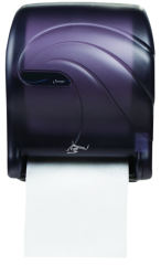 Handtuchrollenautomat Smart Essence mit Sensor im Oceans Style Farbe: perl-schwarz transparent