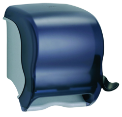Handtuchrollenspender Element mit Hebeltechnik im Classic Style Farbe: perl-schwarz transparent