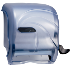 Handtuchrollenspender Element mit Hebeltechnik im Oceans Style Farbe: Eisblau transparent