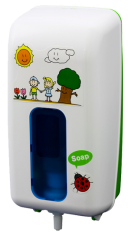 Saraya Sensorspender Kinderversion UD-9000CW  wei fr 1,2 L Schaumseifenkartusche / Kartusche Hndedesinfektionsmittel