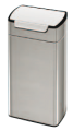 Rechteckiger Abfallbehälter aus mattem Edelstahl 30 Liter von Simplehuman