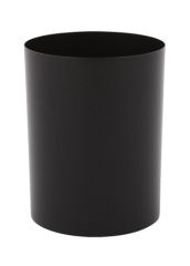 Papierkorb aus Stahl schwarz 13 Liter