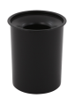 Feuerfester Papierkorb aus Stahl schwarz 13 Liter