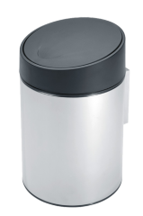 Wandabfallbehlter Slide Bin Edelstahl schwarz - 5 Liter von Brabantia