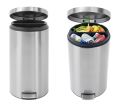 Tritt-Abfallbehälter Twin Bin Edelstahl matt Fpp 40 Liter (2 x 20 L) von Brabantia