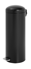 Retro Tretabfalleimer Edelstahl schwarz matt - 20 Liter von Brabantia