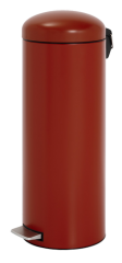 Retro Tretabfalleimer Edelstahl Deep Red - 20 Liter von Brabantia