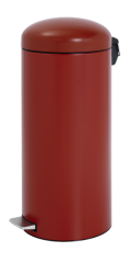 Retro Tretabfalleimer Edelstahl Deep Red - 30 Liter von Brabantia