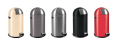 Runder Tretabfalleimer Kickcan aus Metall in 5 Farben - 33 Liter von EKO