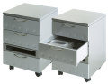 Mobile Officebox mit drei Schubladen mit Motiv