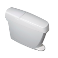 Damenhygienebehälter mit Pedal 15 Liter weiß