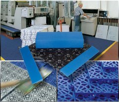 Abschlussleisten für Arbeitsplatzmatte YOGA ROST 30 x 55 cm - in blau